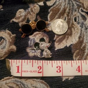 blind mice (kinda) themed pins. 2 pins set